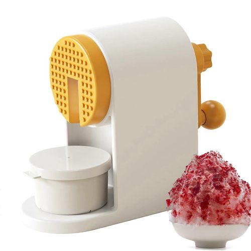 Machine a glace pilee manuelle, broyeur a glace en acier inoxydable, manivelle