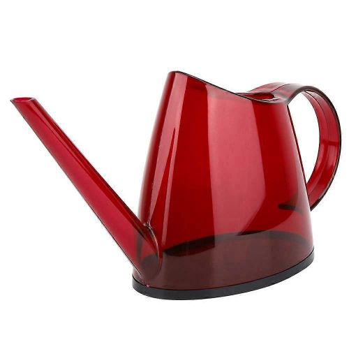 Arrosoir de jardin tendance sans couvercle, 1,2 L, couleur bonbon, avec long bec (rouge)