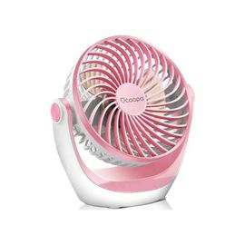 Ventilateur USB - OCOOPA - Rose - Silencieux - 3 Vitesses - Rotation 360°