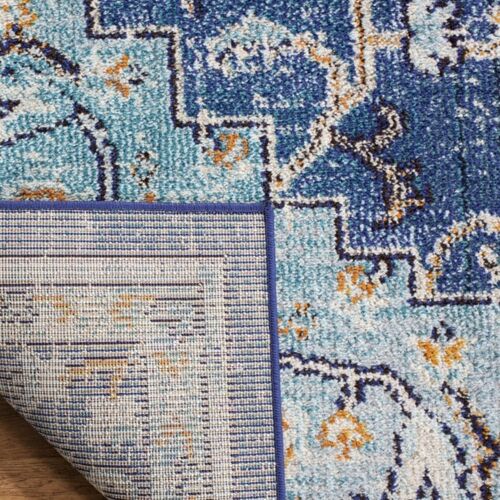Tapis Bleu/Bleu Clair 66 X 122 Cm