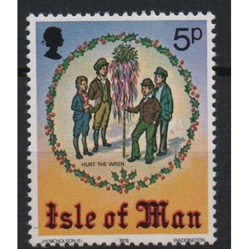 Ile De Man Timbres Noël 1978