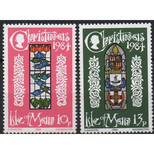 Ile De Man Timbres Noël 1984