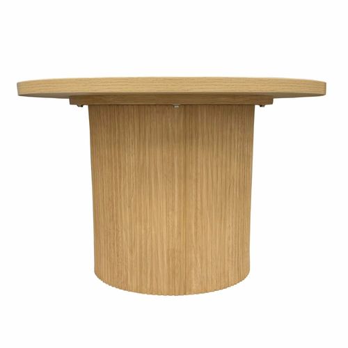 Table basse scandinave ronde 70 cm en bois clair