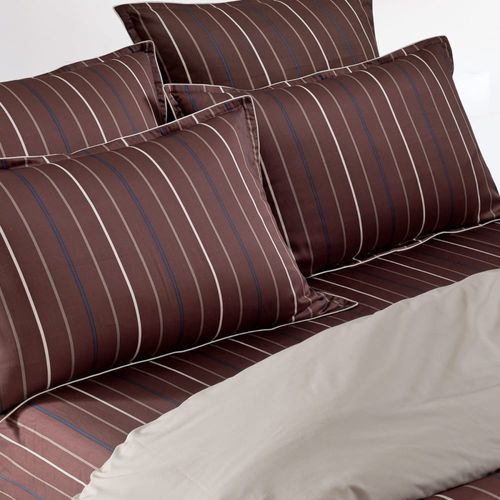 Housse De Couette En Satin De Coton 120 Fils Noisette 200x200 Cm