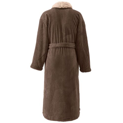 Peignoir Polaire Mixte Côtelé Ultra Chaud Noisette Xl