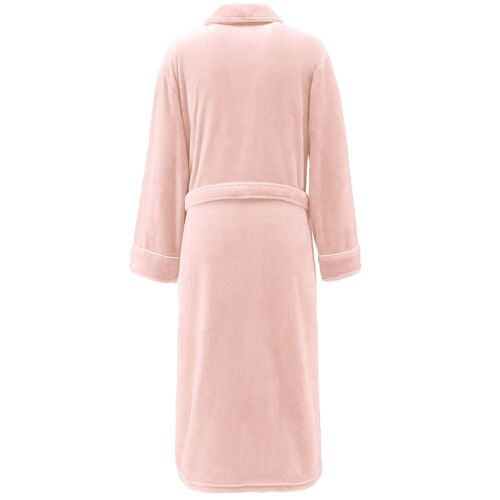 Peignoir Polaire Mixte Avec Passepoil Poudre S