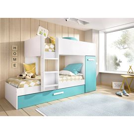 Table pliante effet bois 125x75h80 cm Blanc