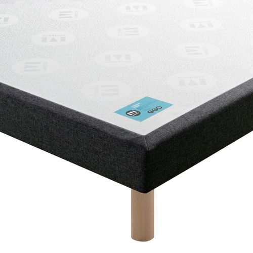 Sommier tapissier ferme velours nuit 120x200