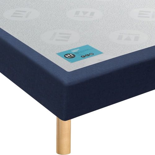 Sommier tapissier medium bleu nuit 120x200