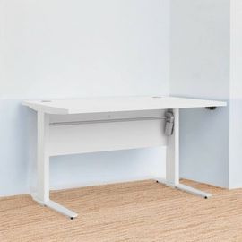 Bureau effet bois blanc 120x80h75 cm