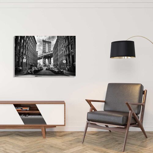 Tableau Dumbo Brooklyn Bridge Toile Imprimée 120x80 Cm