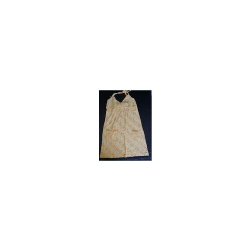 Robe Dos Nu Écossais Jaune