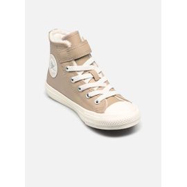 Chaussures Baskets Converse Chuck Taylor All Star Leather Fuzzyslining Easy On Hi C Pour Enfant