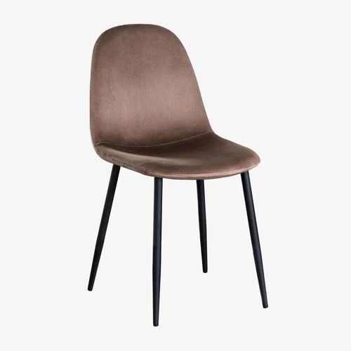 Pack de 4 chaises de salle à manger Glamm Noir