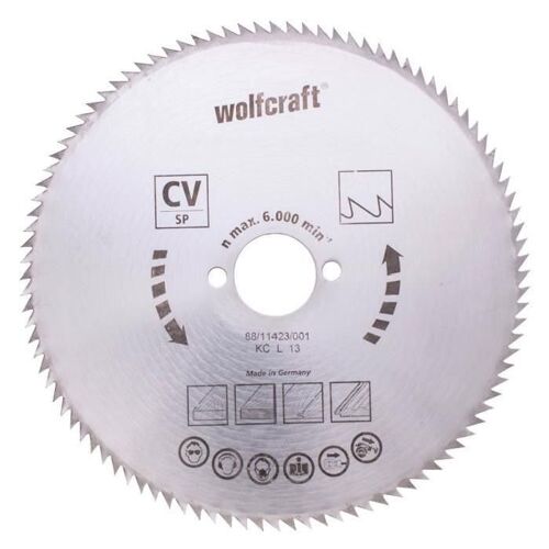 WOLFCRAFT Lame scie circulaire CV - 100 dents - Ø 210 x 30 mm