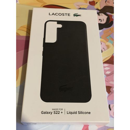Coque En Silicone Pour Samsung Galaxy S22+ Lacoste Noir