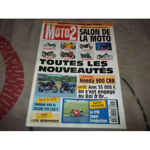 Moto 2 56 De 1994 Salon De Cologne,Ducati 916sp,Honda 900 Cbr,Yamaha Xj 900s Diversion,Suzuki Gsxf 750,