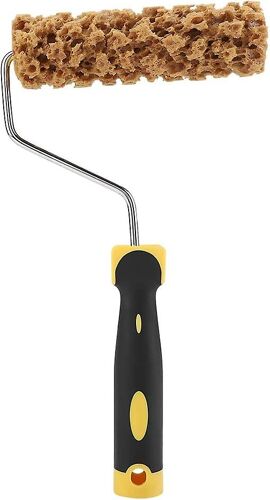 Rouleau à Peinture Texturé - Poignée Bois pour Effets Relief Mural