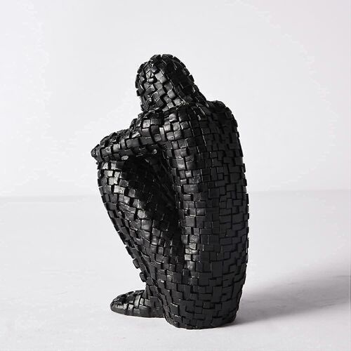 Ornements Mosaïque Noir - Serre-Livres Moderne