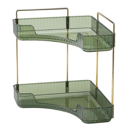 Organisateur Salle de Bain 2 Niveaux - Angle Multifonction Maquillage