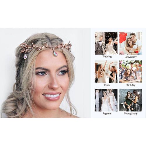 Diadème Mariage Femme - Couronne Elfe Fée Princesse