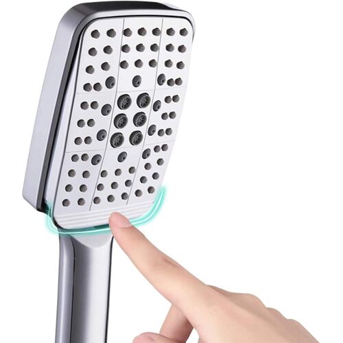 Pommeau Douche 6 Jets 2025 - Silicone Écologique Haute Pression