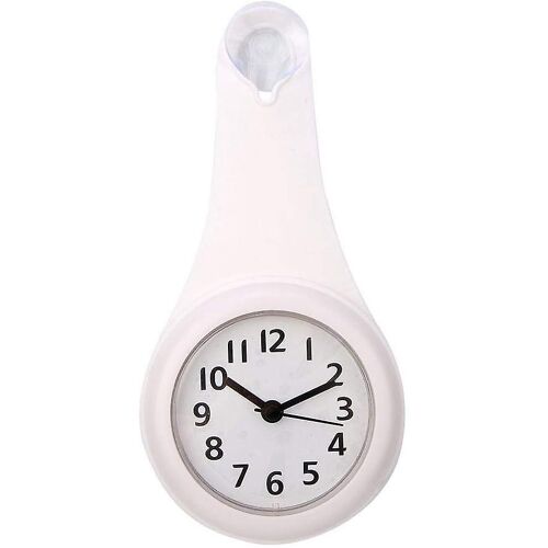 Horloge Salle de Bain Numérique Murale - Décoration Cuisine Chambre Blanc - Intérieur