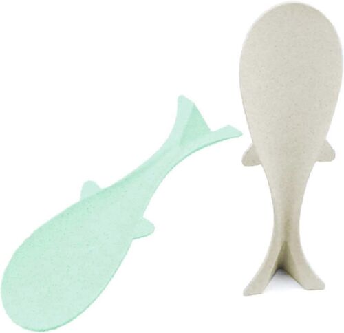 Lot De 2 Cuillères À Riz Créatives - Paille Blé Antiadhésif - Forme Poisson