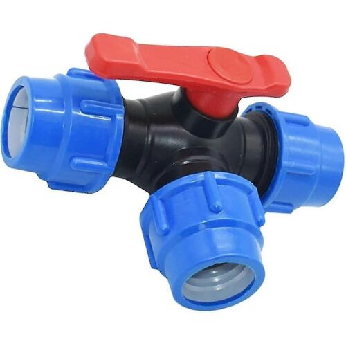 Robinet Boisseau Sphérique 2025 20-63mm - Raccord Rapide Tuyau PE PVC Trois Voies