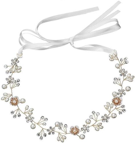 Coiffe De Demoiselle D'honneur - Bandeau Perles Cristal - Mariée Et Princesse