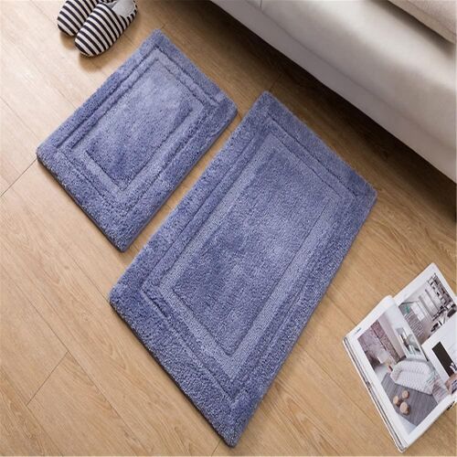 Tapis de Bain Microfibre Doux - 40x46cm Antidérapant - Décoration Salle de Bain
