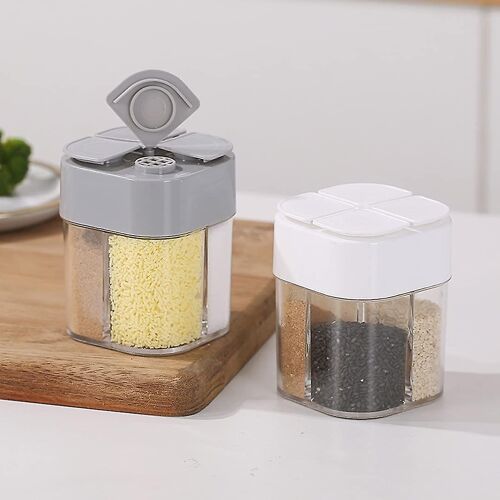 Pot Assaisonnement 4 En 1 Sel Et Poivre - Cuisine Et Barbecue Extérieur - Plastique