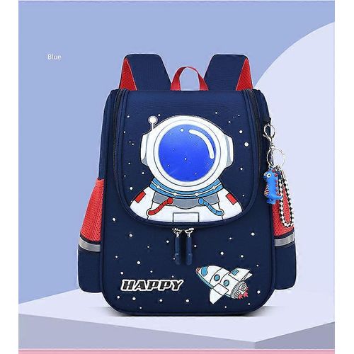 Sac à dos en carton pour écoliers - Cartable maternelle et primaire - Motif astronaute - 28x12x22 cm