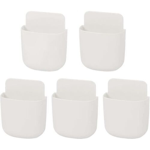 Boîte Rangement Murale Autocollante - Support Téléphone et Télécommande - Organisation