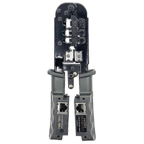 Pince à sertir RJ45 et testeur de câble LAN - Pour Cat5, Cat6, Cat7 - Outil de réseau métallique