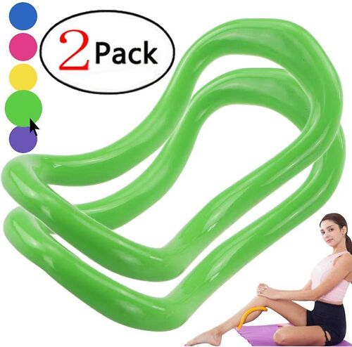 Lot De 2 Anneaux De Yoga Et Pilates - Étirements Cuisses, Abdominaux Et Jambes - Vert - Fitness