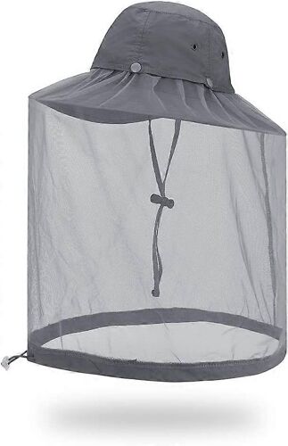 Chapeau Moustiquaire De Protection - Filet Anti-Insectes (Moustiques, Abeilles) - Pour Jardinage Extérieur