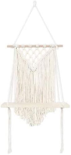 Étagère Murale Macramé Suspension - Décoration Bohème Tissée - Style Ethnique