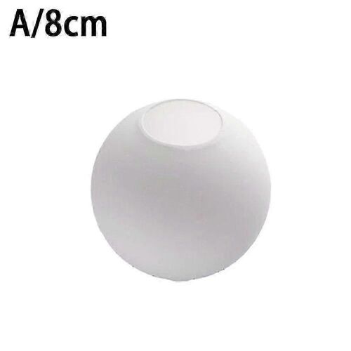 Abat-jour Rond Verre Blanc Mat Remplacement - Lampe Globe Fix_FP31 10cm