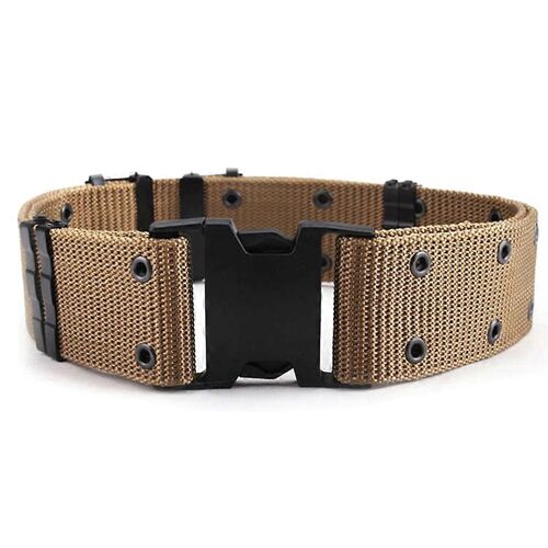 Ceinture Militaire Toile Homme - Ceinture Combat Et Survie Réglable - Soutien Lombaire