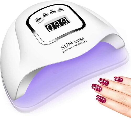 Lampe À Ongles Led Uv 150w - Sèche-Ongles Professionnel Pour Vernis Gel - 4 Réglages De Minuterie 