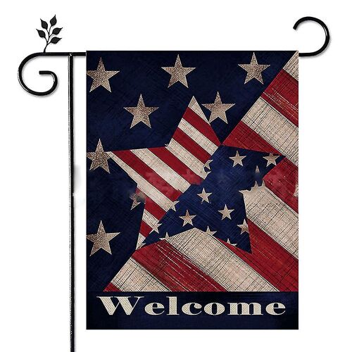 Drapeau Américain Anche Jardin Vertical 2025 - Double Face Memorial Day - Extérieur