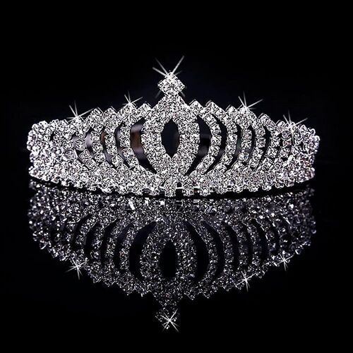 Couronne Princesse Strass Cristal Enfant - Diadème Anniversaire Et Fête - Cadeau 2025