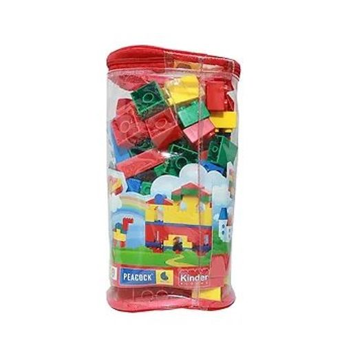 Peacock Kinder Blocks PVC Bag, 100 Piece