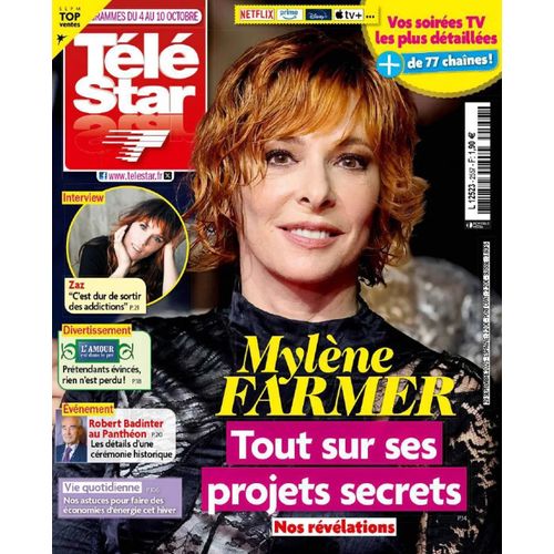Tele Star 2557 2025 Mylene Farmer/Ceronique Jannot/Zaz/Daniele Evenou/Cecile De France/Boujenah/Victor Meutelet