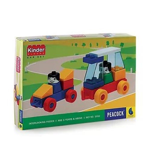 PEACOCK TOYS AND GAMES Multicolor KB Car Blocks Set