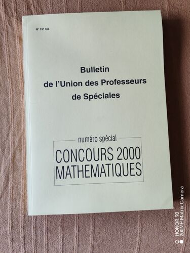Concours 2000 Mathématiques