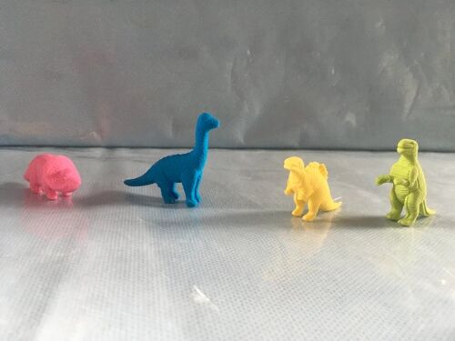 4 Gommes Dinosaures