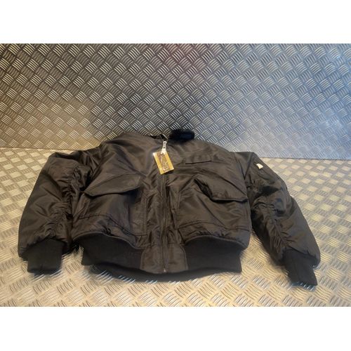 Veste Bombers Mil-Tec Cwu Col En Fourrure Noir Taille Xxl