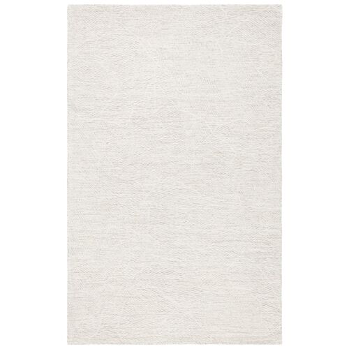 Tapis Laine Ivoire / Beige 91 X 152 Cm
